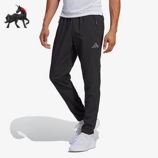 Adidas 男子跑步梭织训练裤 透气长裤 IB8147 阿迪达斯正品