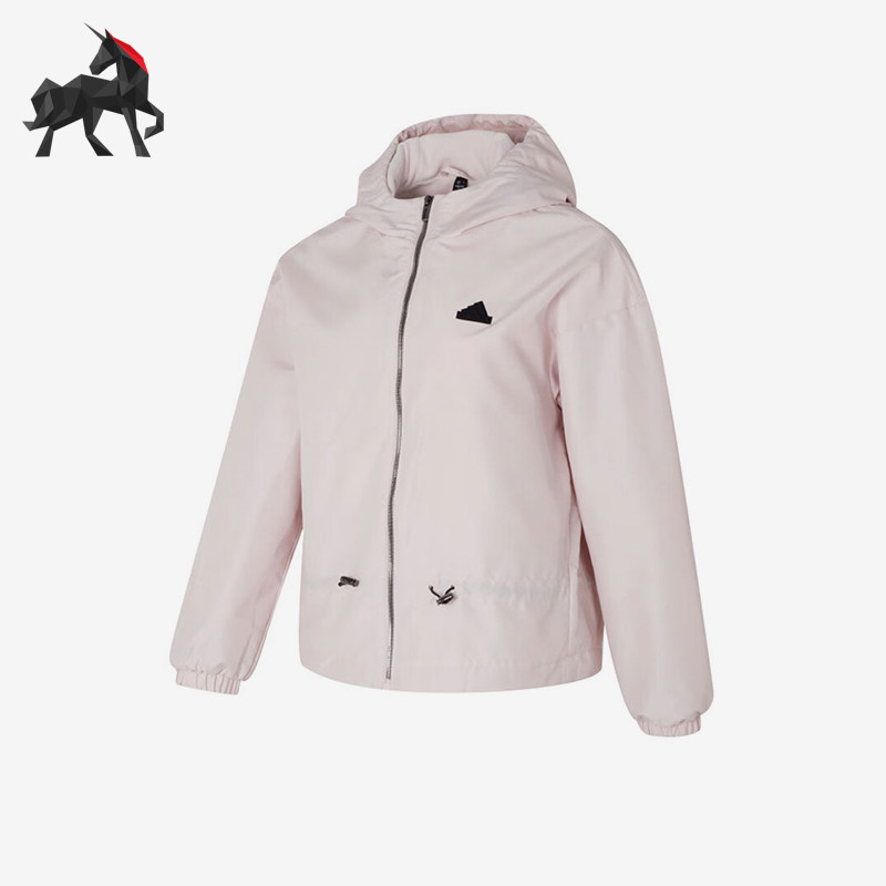 Adidas/阿迪达斯正品TECH WV JKT女士梭织连帽加绒外套IM8815