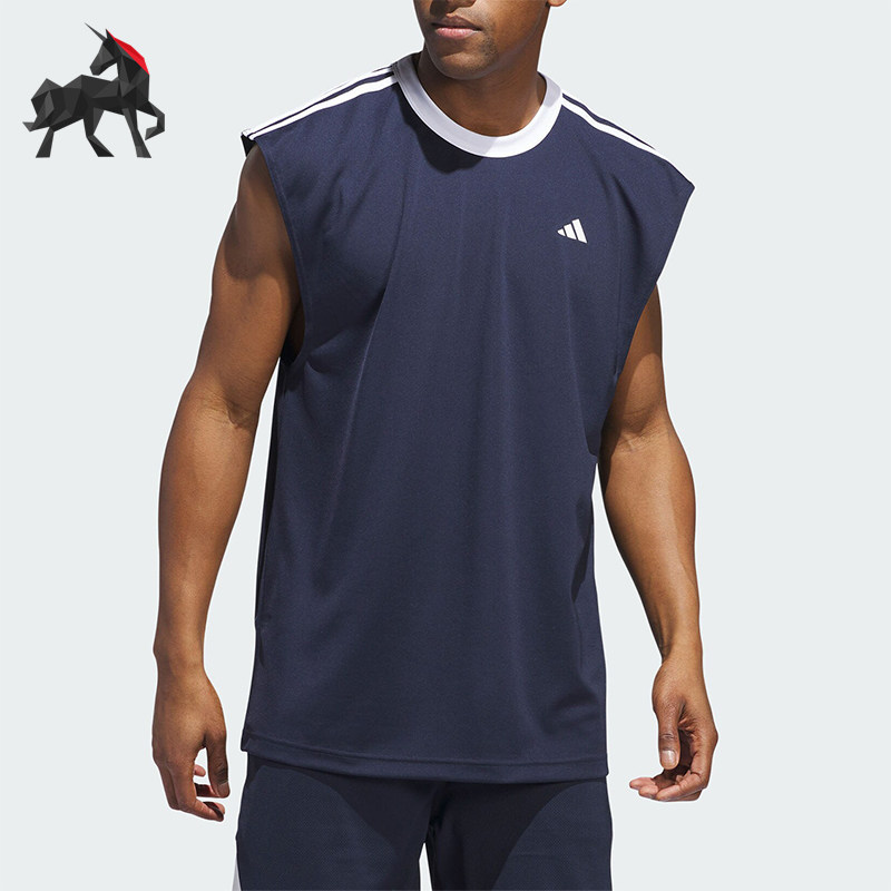 Adidas/阿迪达斯正品ALL WORLD TANK男士篮球运动背心IY3723