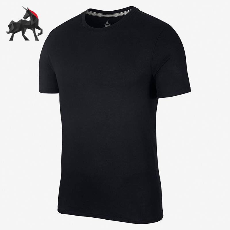 耐克男子圆领纯棉修身短袖针织衫