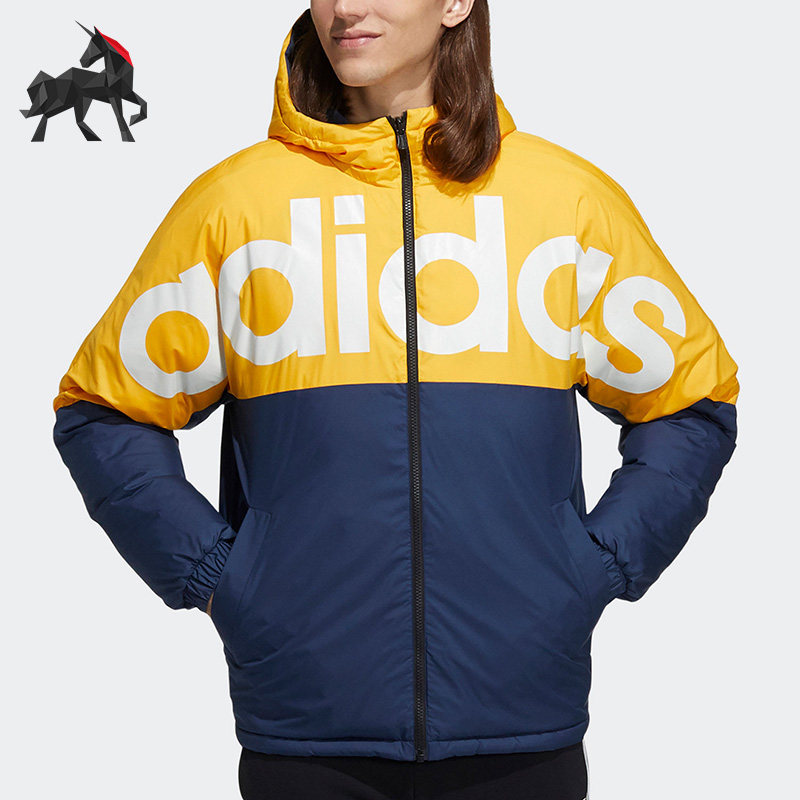 Adidas/阿迪达斯正品Neo 男女同款双面穿保暖羽绒服H45285