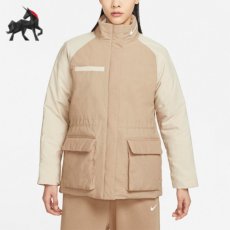 Nike/耐克正品冬季保暖女子运动休闲加厚保暖棉服DQ6851-200