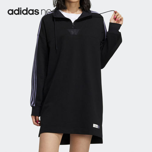 阿迪达斯女子长袖连衣裙
