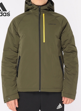 Adidas/阿迪达斯正品 NEO 运动棉服连帽外套 DW8151