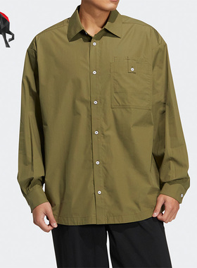 Adidas/阿迪达斯春季三叶草SPEED SHIRT LS男子衬衫HU1232