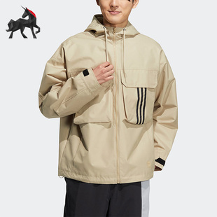 NEO系列男女同款 运动简约休闲连帽外套HM3820 阿迪达斯正品 Adidas