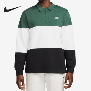 耐克正品 拼接男子运动休闲长袖 Nike 2023款 323 POLO衫 FB7798