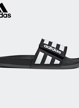 Adidas/阿迪达斯正品男女魔术贴游泳运动休闲时尚拖鞋 EG1344