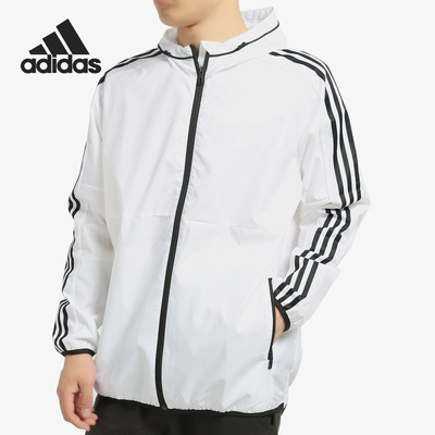 Adidas新款男子秋季连帽运动外套