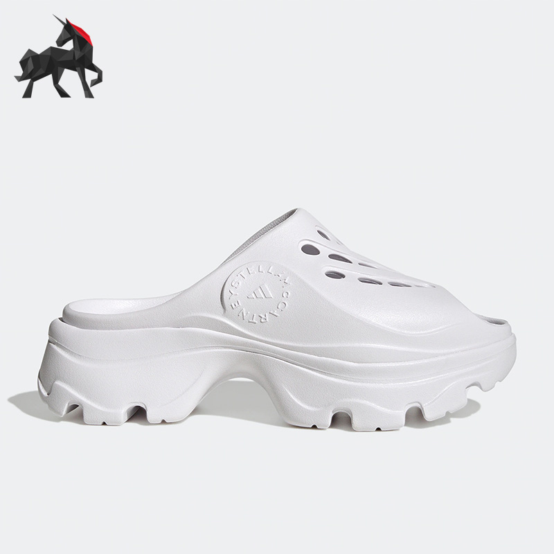 阿迪达斯SMC女子鱼嘴运动拖鞋