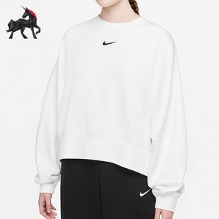潮流運(yùn)動(dòng)簡約圓領(lǐng)套頭衛(wèi)衣 Nike 休閑女子時(shí)尚 DJ7666 耐克正品 100