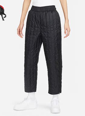 Nike/耐克正品冬季女子宽松直筒夹棉保暖运动长裤 DQ6962-010