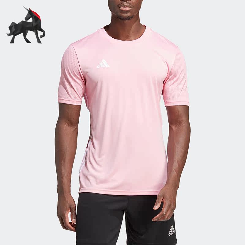 阿迪达斯足球透气男子运动短袖