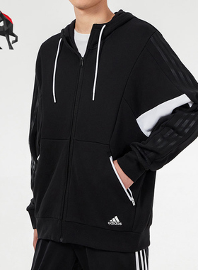 Adidas/阿迪达斯正品夏季男子休闲运动透气外套 H40195