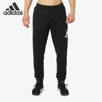 Adidas/阿迪达斯正品男收口加厚加绒保暖休闲运动小脚长裤DX7473