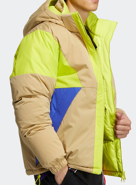 Adidas/阿迪达斯三叶草休闲男子连帽羽绒服 H66016 HS9466 H66015