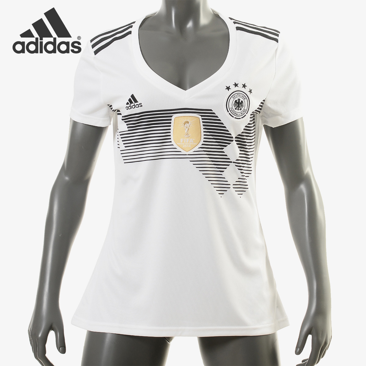 Adidas/阿迪达斯正品世界杯足球德国短袖T恤跑步运动T恤BQ8396