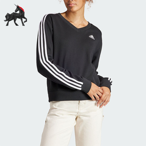 Adidas/阿迪达斯女士V领卫衣