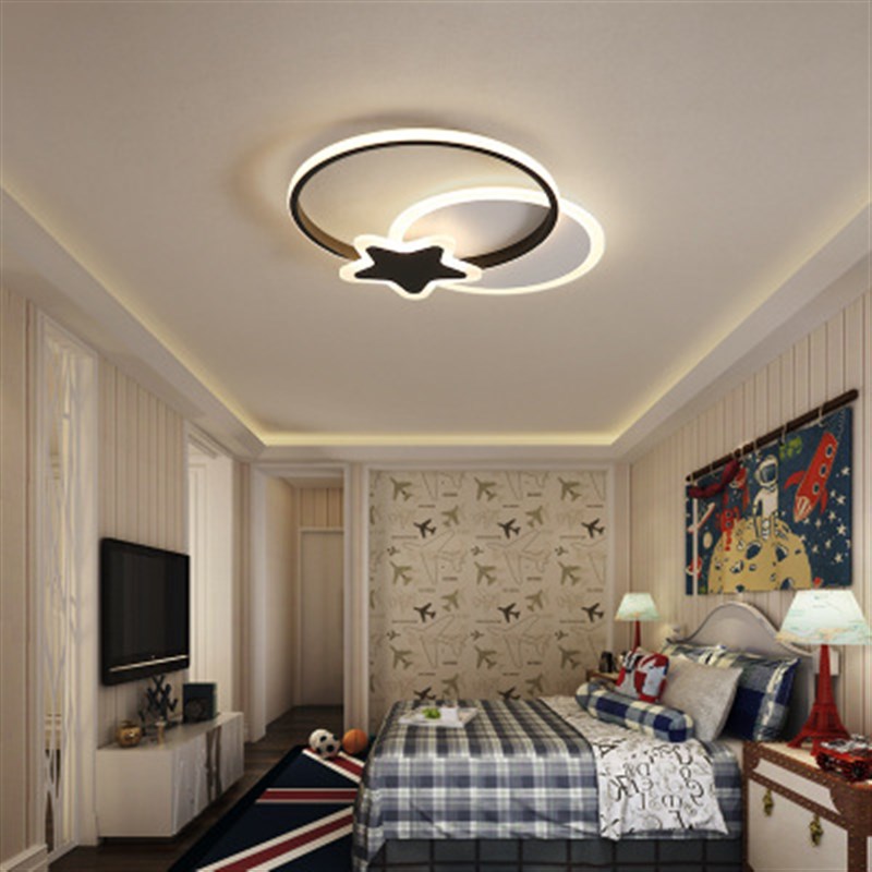 卧室灯北欧简约现代led吸顶灯圆形时尚餐厅房间灯具温馨浪漫创意