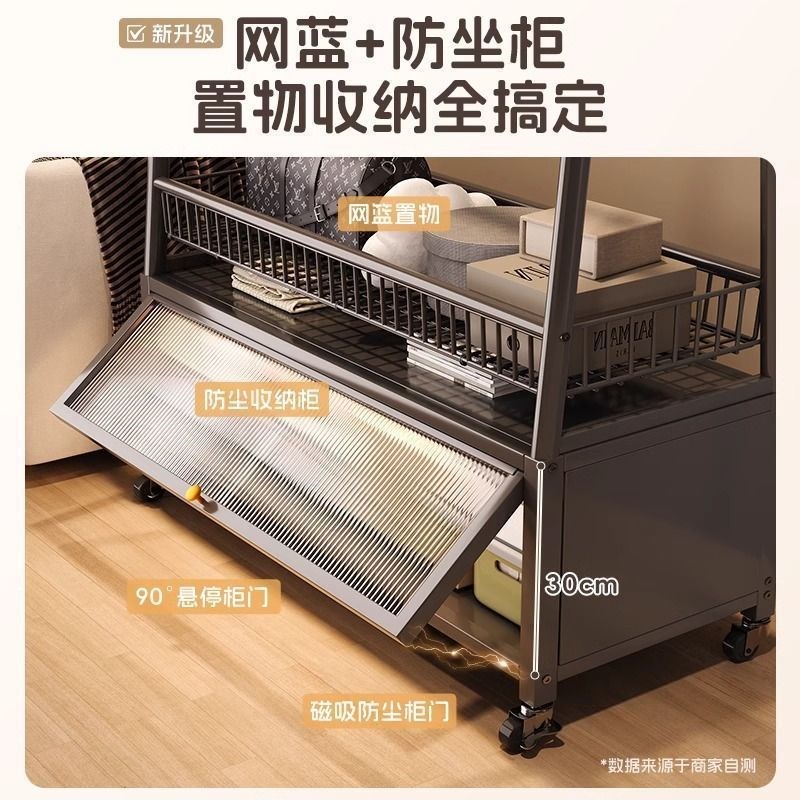 挂衣架落地立式卧室内简易衣帽架轻奢可移动客厅阳台晒晾衣服架子