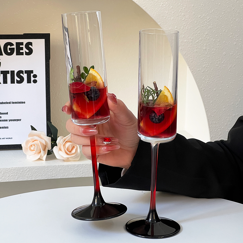 ins风香槟杯微醺酒杯高级感调酒鸡尾酒杯气泡水杯子玻璃杯高脚杯,餐饮具,甜酒/香槟杯,淘宝优惠券,粉丝福利购,淘宝优惠卷