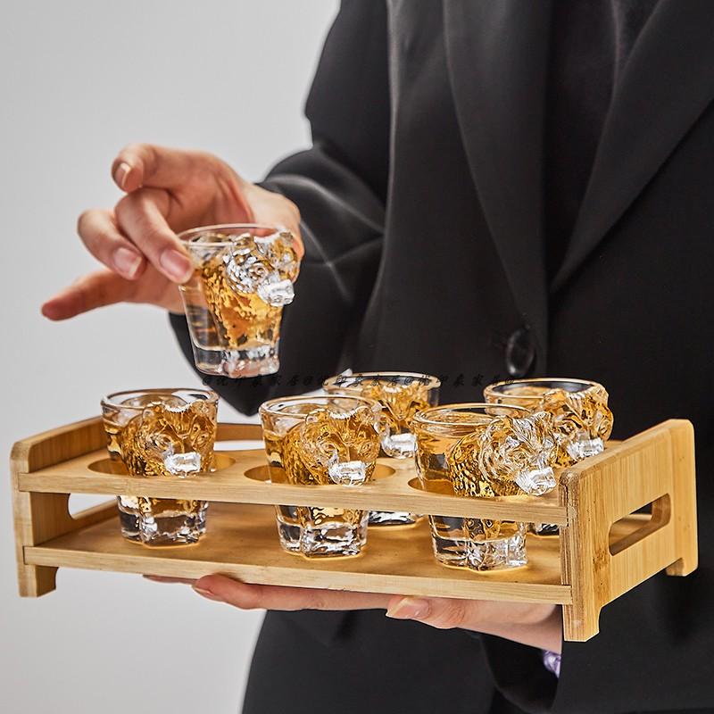海豚小众设计创意迷你玻璃杯