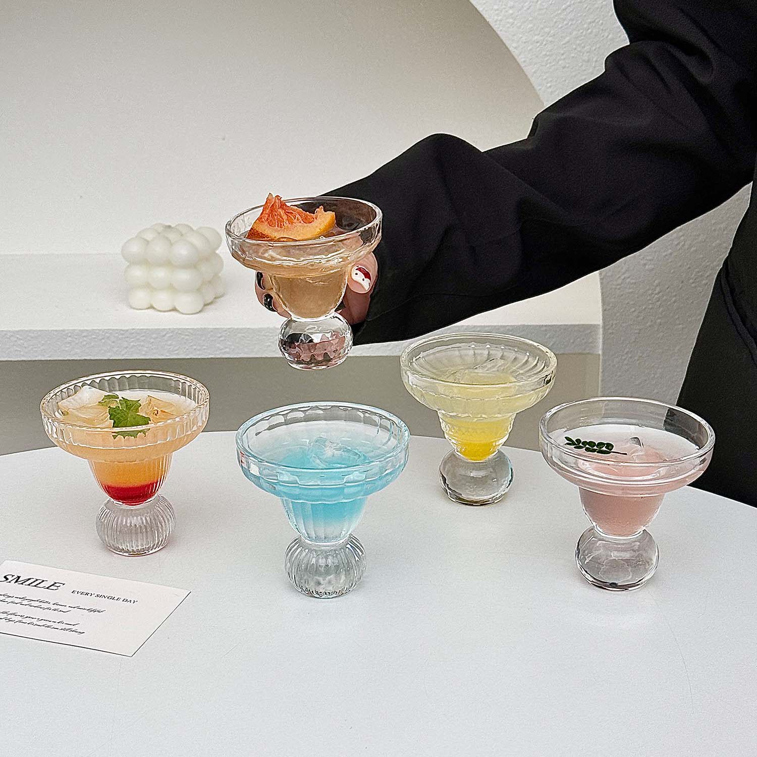 ins风三角马天尼玻璃杯