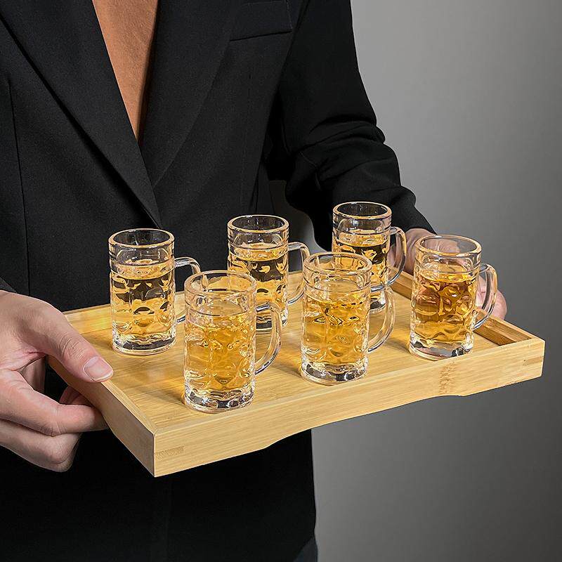 ins风带把玻璃杯家用喝水杯