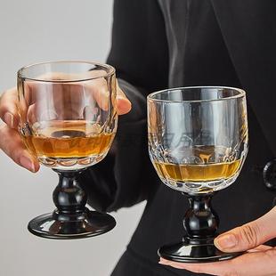 ins复古洋酒杯小众轻奢香槟杯红酒杯葡萄酒杯威士忌酒杯 法式