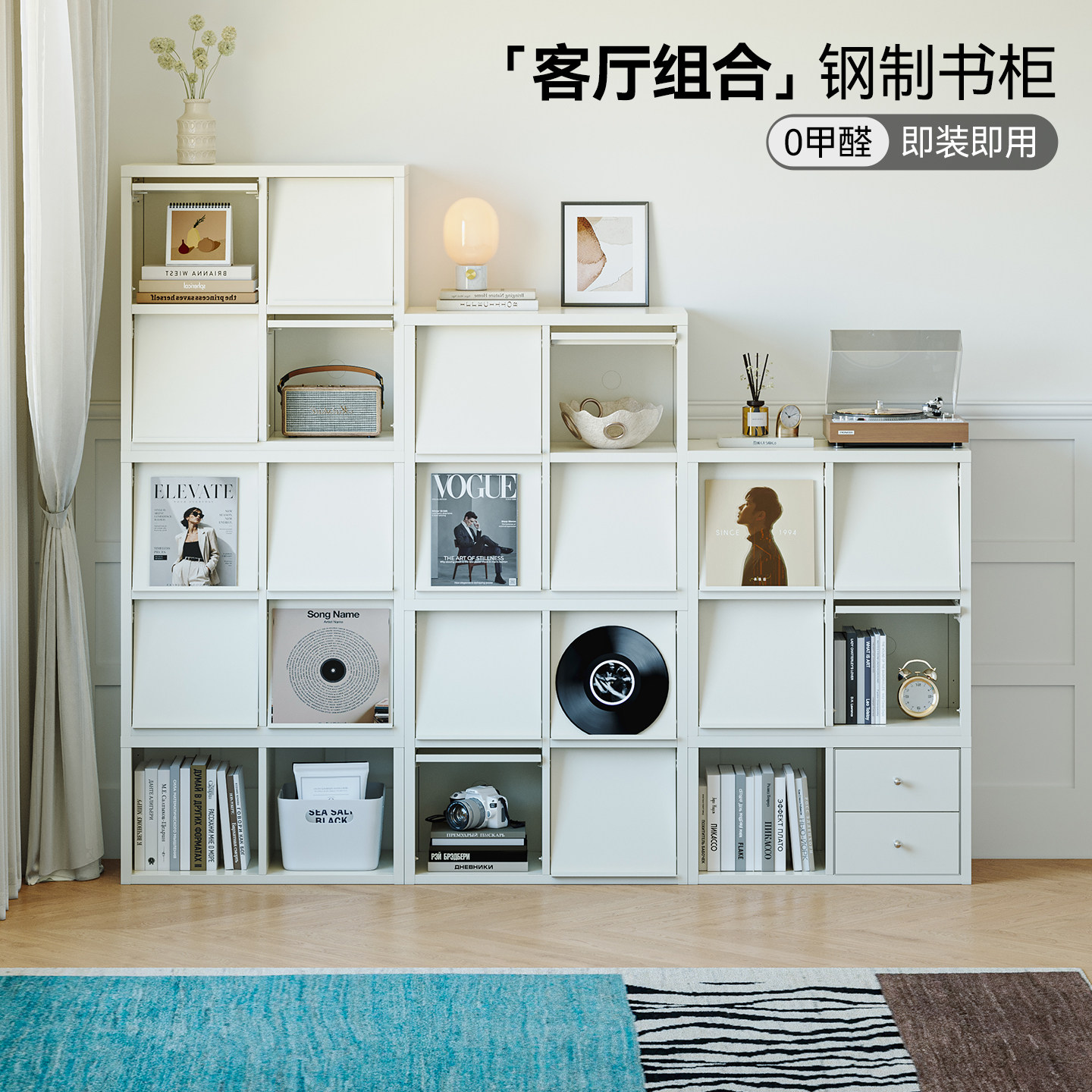 40cm深金属钢制书架落地家用图片