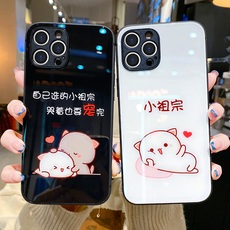 新款苹果12promax手机壳15全包iphone11卡通14苹果13简约x可爱8plus秀恩爱7防摔xr玻璃xs情侣14pro网红max女8 3C数码配件 手机保护套/壳 原图主图