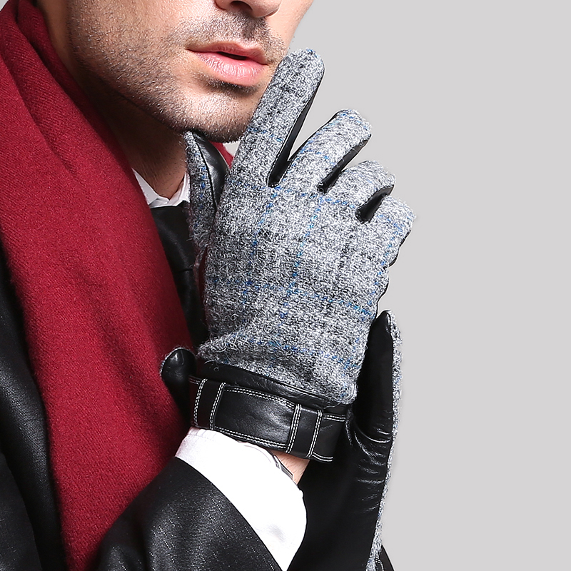 Gants pour homme      en peau de mouton - Ref 2782470 Image 4