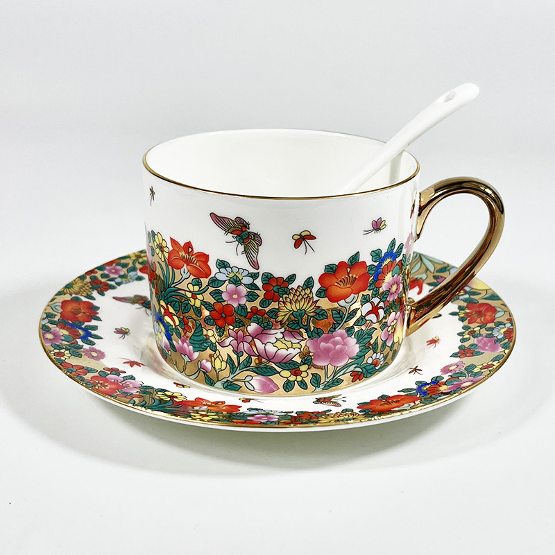 实体店经营 白玉瓷咖啡杯 广州特色工艺杯 广彩工艺咖啡杯,特色手工艺,其他特色工艺品,淘宝优惠券,粉丝福利购,淘宝优惠卷