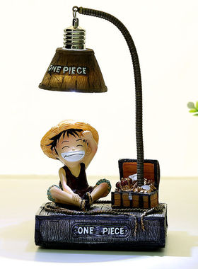 海贼王路飞小夜灯男孩子女生日礼物送男生同学卧室房间装饰摆件
