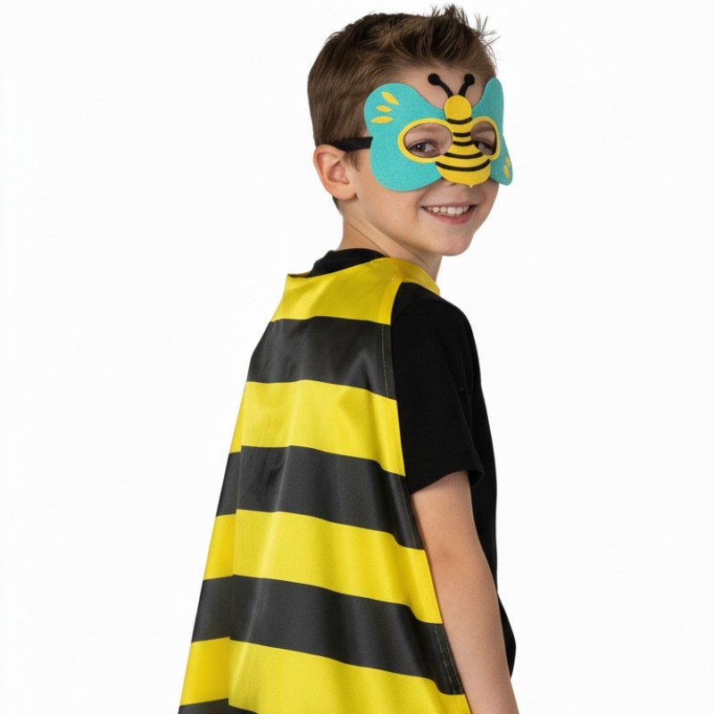 蜜蜂披风儿童昆虫面具装扮服