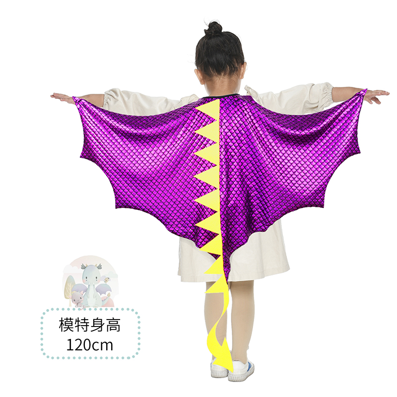 万圣儿童动物演出服幼儿园恐龙翅膀衣服舞台表演服装课本剧道具女