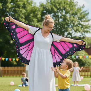 大人背饰舞台翅膀道具 蝴蝶造型披风 年会表演跳舞服装搭配亲子
