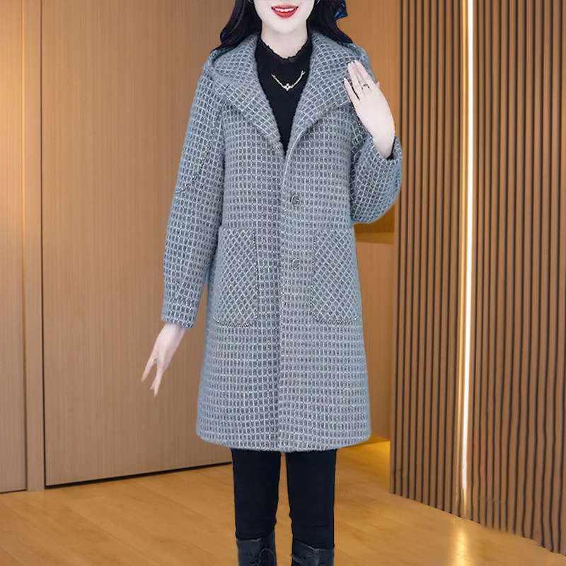 小香风毛呢外套女2026秋今年流行