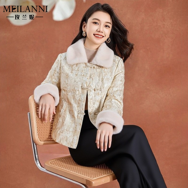 玫兰妮新中式棉服品牌洋气小棉袄