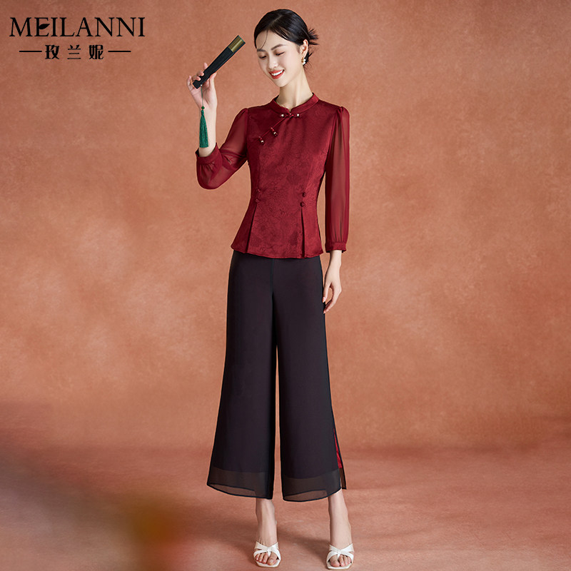 喜婆婆婚宴礼服贵夫人品牌两件套