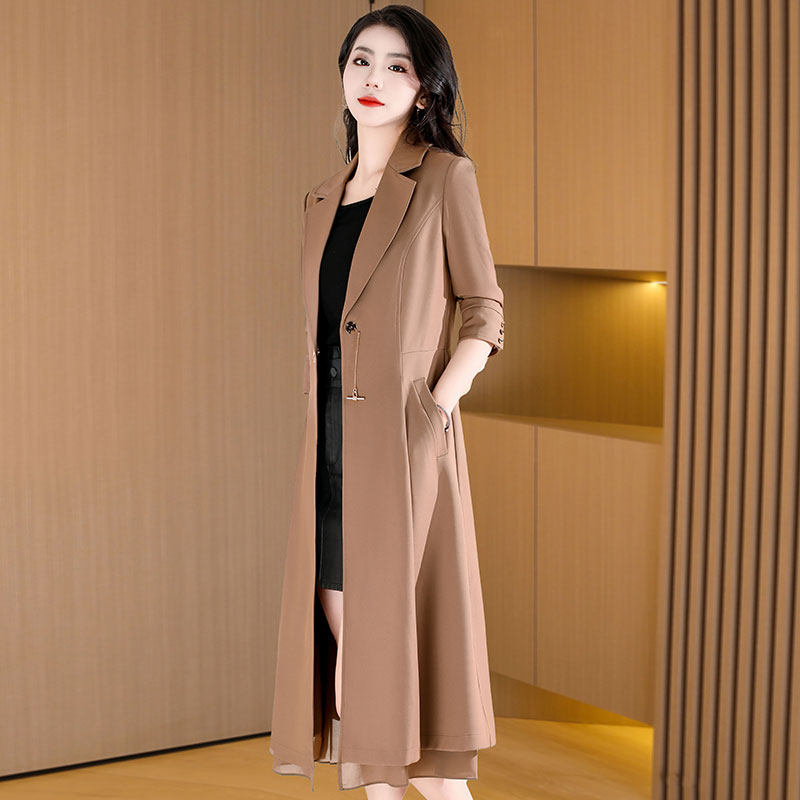 春秋风衣外套贵夫人洋气