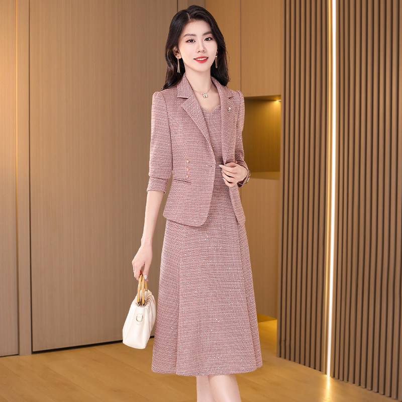 小香风套装连衣裙女春装2026新款