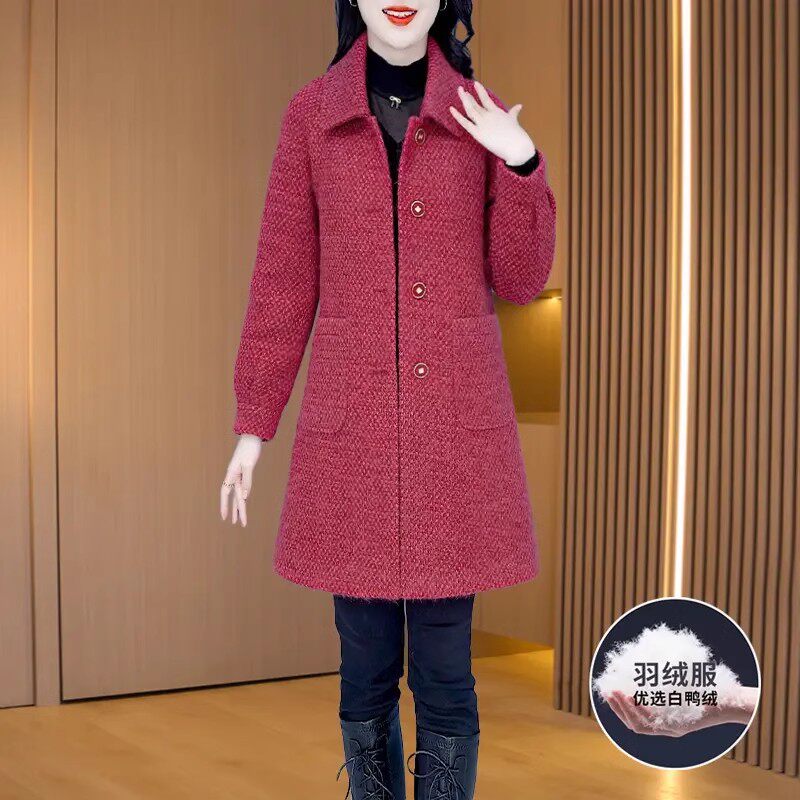 中长款羽绒服女2025新款今年流行