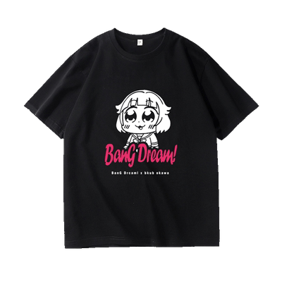 BanG Dream动漫短袖T恤男士Roselia二次元印花邦邦周边纯棉半截袖