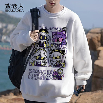 无机杀手Murder Drones早秋新款卫衣男士圆领宽松长袖T恤大码外套