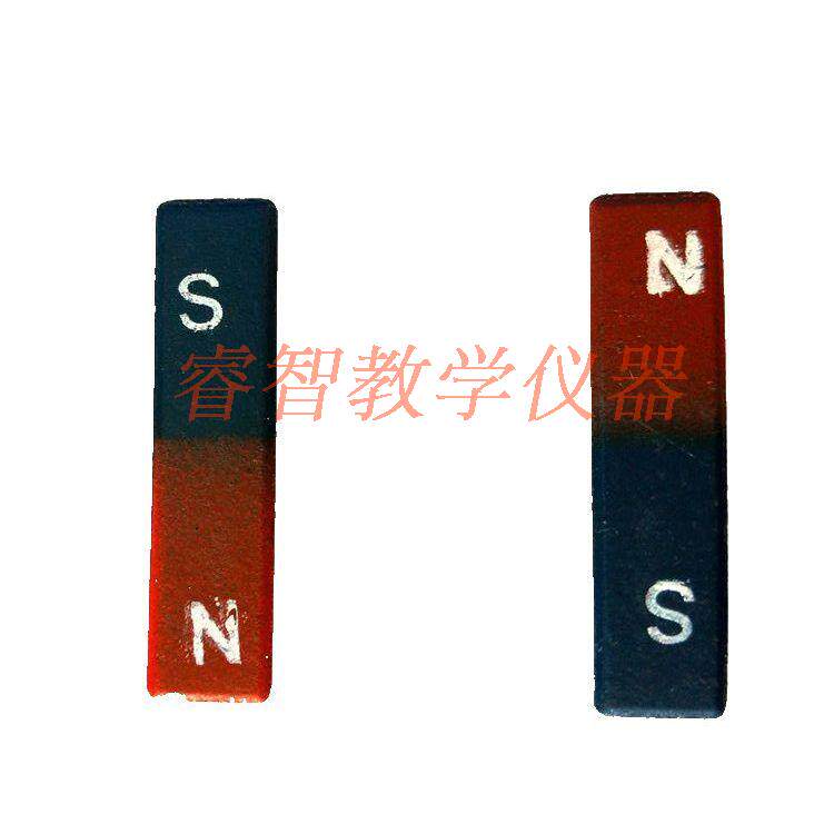 条形磁铁4cm学生用一对2只直形吸铁石物理磁场实验器材教学仪器