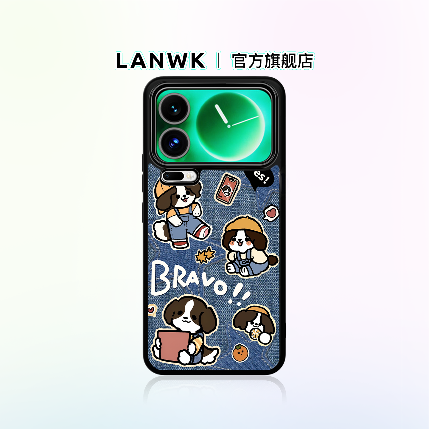 【牛仔小狗】LANWK适用小米17/15/14/13高级新款手机壳红米k90/80/70pro14ultra原创可爱镜头全包k60女保护套