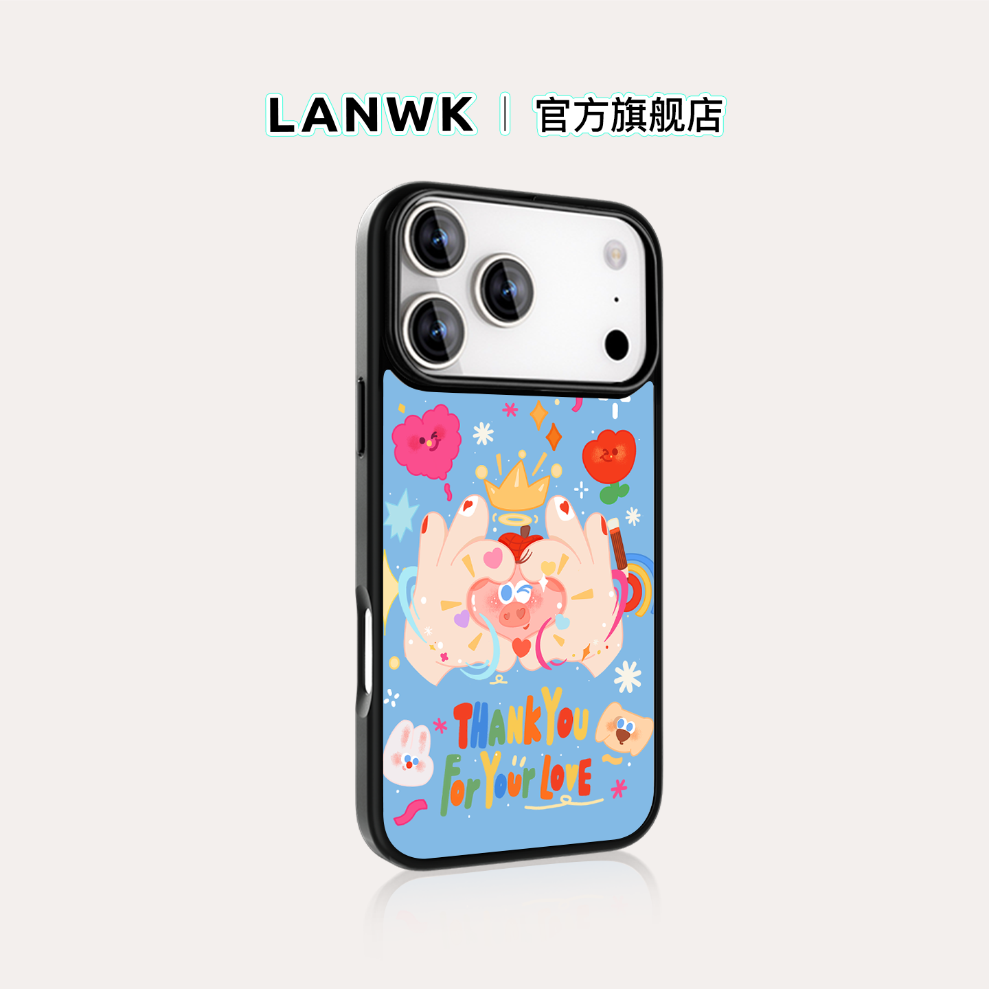 lanwk苹果手机壳原创设计ins风