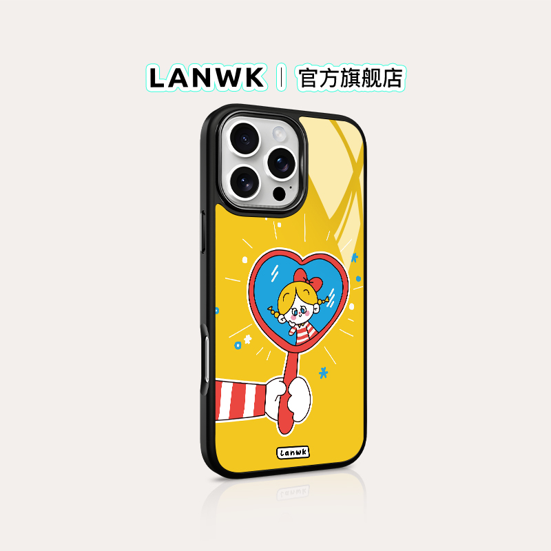 lanwk苹果手机壳原创设计ins风
