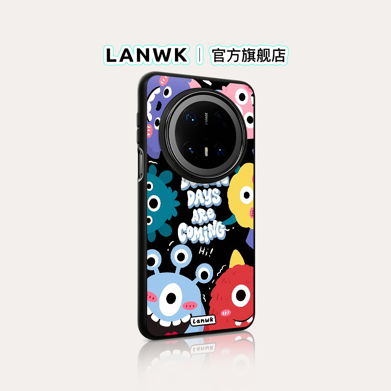 「小怪兽乐园」LANWK适用华为Mate80promax/70air手机壳新款mate60高级pura80/70外壳pro卡通磁吸防摔保护套